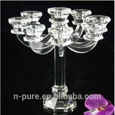 High Quanlity Crystal Glass Candelabra For Wedding