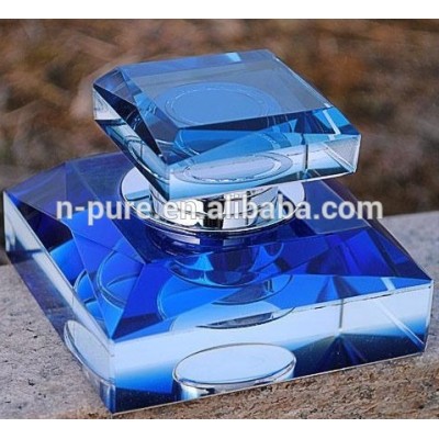 Color Beautiful Crystal Glass Perfume Bottle for Car