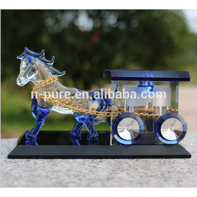 Beautiful Crystal Carriage Model Car Perfume Bottle For Decoration