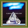 polished 3d crystal pyramid,crystal pyramid paperweight