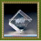 high quality wholesale logo 3d laser engraved crystal block