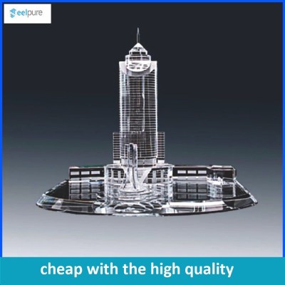Wholesale High Quality crystal/glass tower model ,tower model for souvenir