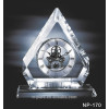 Luxury Triangle Crystal Clock