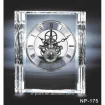 Unique Crystal Clock For Excellent Award
