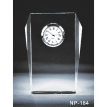 Customized Blank Hot Selling Crystal Clock For Decor