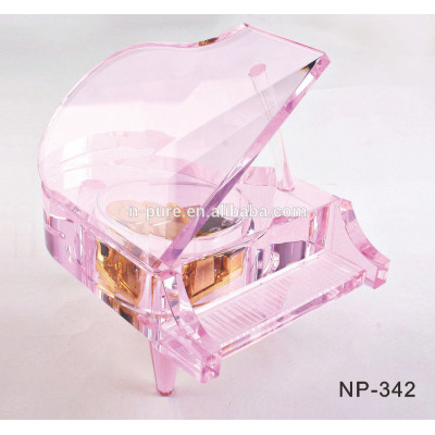 crystal piano music box for birthday gift