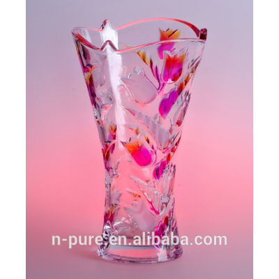 Hot Sale Glass Crystal Vase Flower Vases For Home Deco