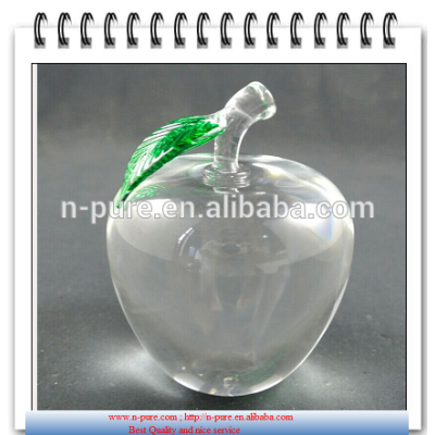 Cheap Crystal Apple With Personalized Logo For Wedding Favor