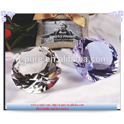 Optical Clear K9 Crystal Glass Diamond Paperweight;Wholesale Dazzling Transparent Crystal diamond