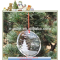 Christmas tree Ornament crystal glass clear ornaments crystal clear hanging pendants