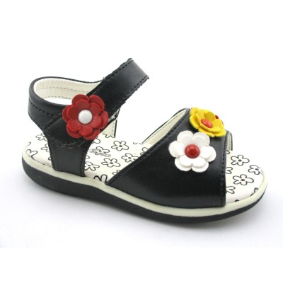 children sandals with flower china wholesale