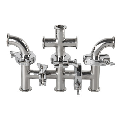 Lary high quality wholesale price stainless steel four way connections