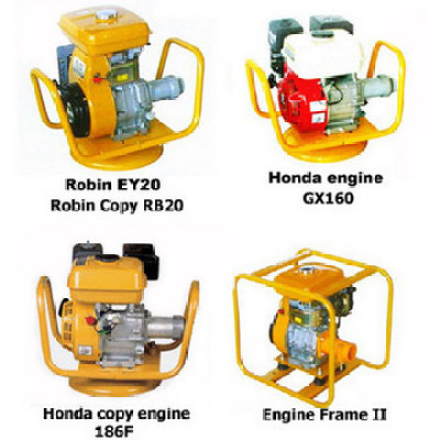 Similar Robin gasoline engine 5HP with frame and coupling for concrete vibrator shaft for light construction machinery