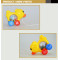 New Design Baby Electrical Duck Toy with Rolling Ball
