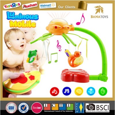 New design rc musical electric baby mobile bell baby bed hanging toy