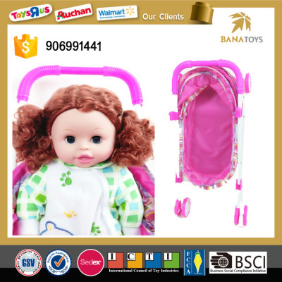 32.5 cm Girl baby in baby stroller