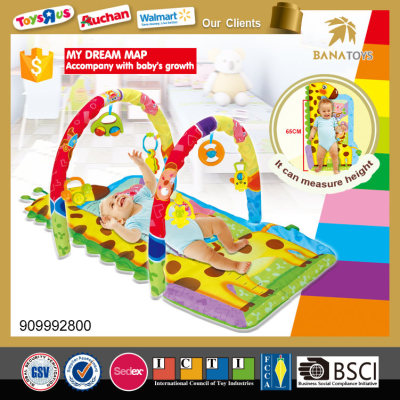 Multifunctional Foldable baby play mat with rattle toy