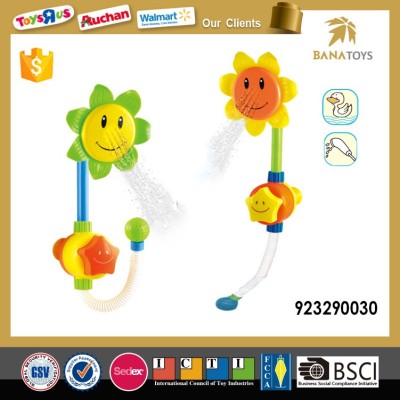 EN71/6P/CD Cute manual Flower style baby shower bath toy set