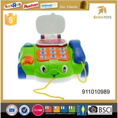 Infant Cartoon Musical Phone Car Educational Intelligence Push and pull Toy