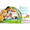 Plastic electric baby rocking and musical toy with light and sound