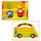 Cute cartoon baby musical toy bus battery operated car