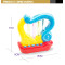 Children cartoon mini Musical Lighted Magical Harp Instrument for Kids