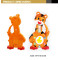 Plastic kids cute cartoon tiger with music sound colorful light and wheels toy battery not included