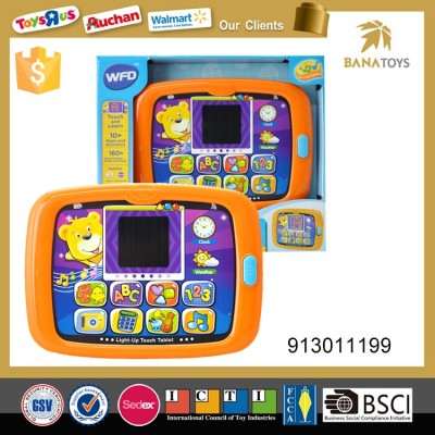 Plastic electric musical Learning machine toy educational tablet for kids 36 months+