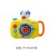 Plastic kids toy small camera baby rattle hand bell