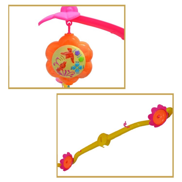 Interesting plastic baby rattle toy crib mobile bed hanging toy hanging bell little pony