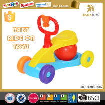 Newest Cartoon musical toy kids plastic car children manual ride on car
