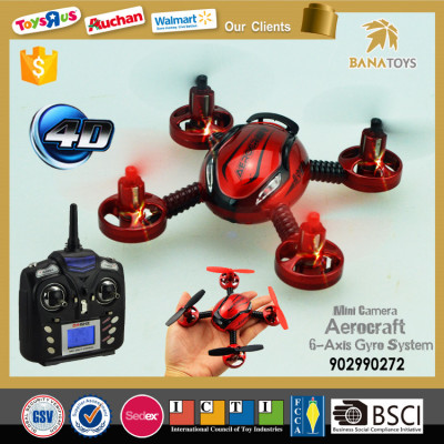 Foreign kids games 2.4G 6-axis rc ufo quadcopter camera