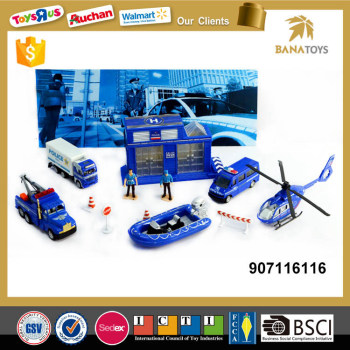 Rescue activity police station toy boy toy