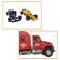 Friction power trailer truck with small cars