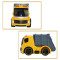 Friction construction toy mini truck with light and music