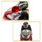 Hot sale plastic pull back toy with man cross motorcycle
