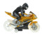 Hot sale plastic die cast toy with man cross motorcycle