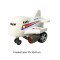 Hot selling miniature toy plastic plane model