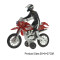 Hot item die cast toy with man cross motorcycle and light