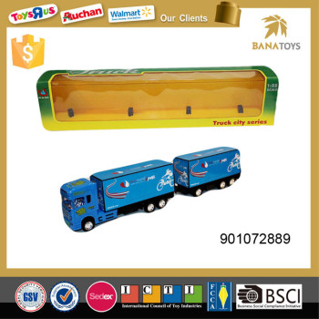 Children attractive inertia container model truck