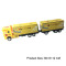 Children attractive inertia container model truck