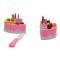 Mini kitchen playset cuttable fruit cake toy