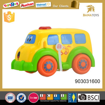 New design electric plastic mini bus toy