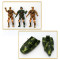 Military toys play set with figher jet and gun