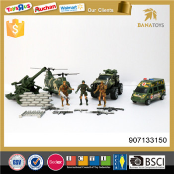 Top quality military toys play set with gun