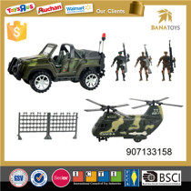 Interesting military toys play set with gun
