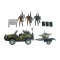 Brilliant military toys play set with fighter jet
