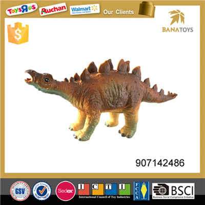 Plastic cotton filling toys Stegosaurus walking dinosaur