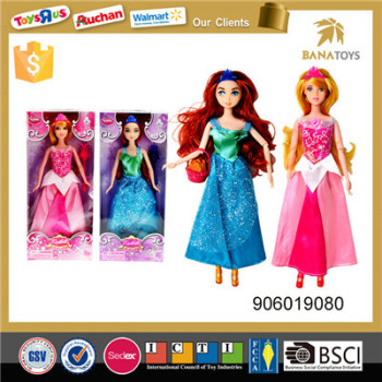 Hot sales kid gift lovely princess doll barbie dress up game for girls