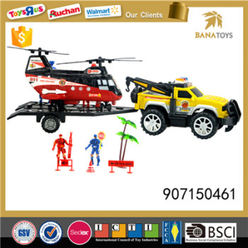 Fire and rescue equipment with policeman and accessories